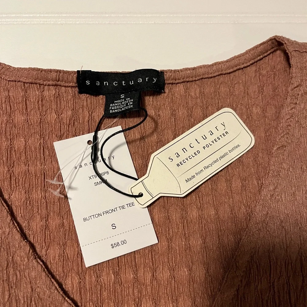 Sanctuary Top sz Small, Dusty Rose, NWT, Boho - Picture 3 of 4